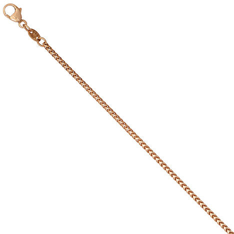 Bingokette 585 Rotgold 1 5 mm 42 cm Gold Kette Halskette Rotgoldkette Karabiner