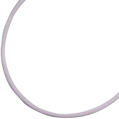 Collier Halskette Seide flieder 2 8 mm 42 cm Verschluss 925 Silber Kette