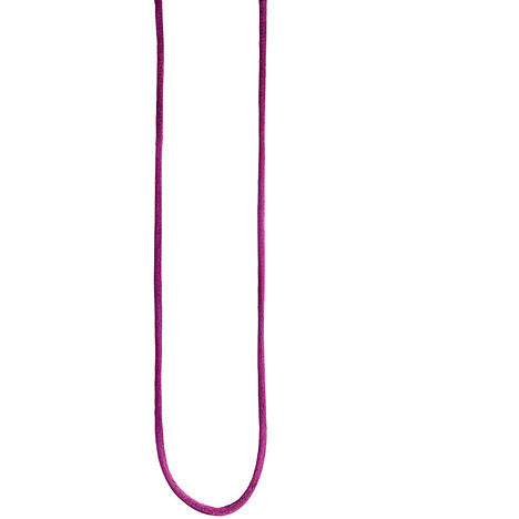 Collier Halskette Seide pflaume 42 cm Verschluss 925 Silber Kette