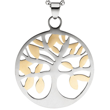 Collier Kette mit Anhänger Lebensbaum
