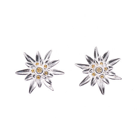 Ohrstecker 925 Silber Tracht Edelweiss