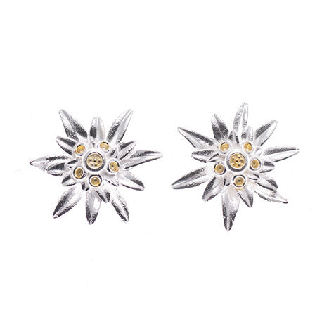 Ohrstecker 925 Silber Tracht Edelweiss