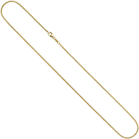 Erbskette 585 Gelbgold 1 5 mm 36 cm Gold Kette Halskette Goldkette Karabiner