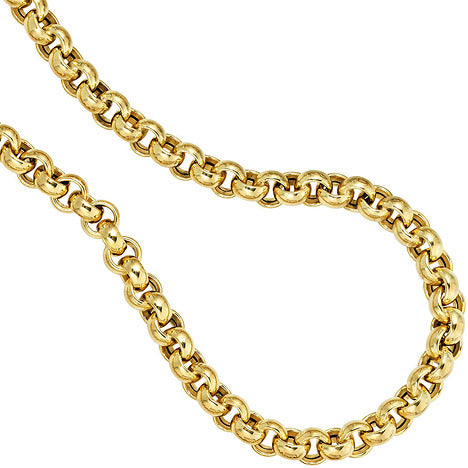 Erbskette 585 Gelbgold 6 1 mm 45 cm Gold Kette Halskette Goldkette Karabiner