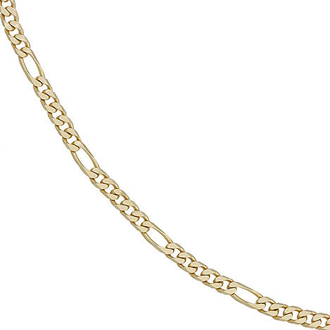 Figaroarmband 585 Gold Gelbgold 21 cm Armband Goldarmband Karabiner