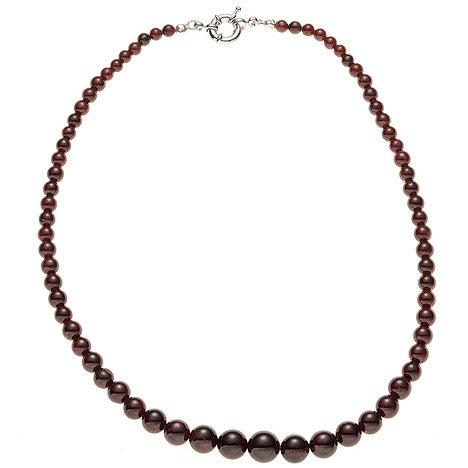 Halskette Edelsteinkette Granat Verlauf 45 cm Kette