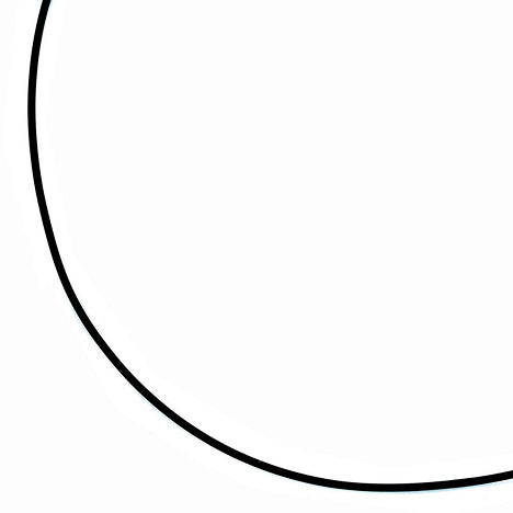 Halskette Kautschuk schwarz mit 333 Gelbgold 2 mm 45 cm Kautschukkette