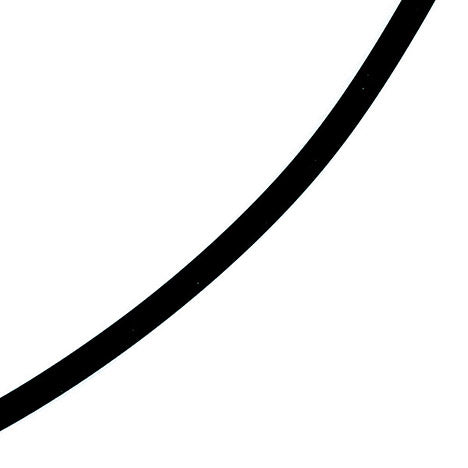 Halskette Kautschuk schwarz mit 333 Gelbgold 3 mm 45 cm Kautschukkette
