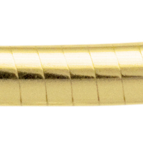 Halsreif 585 Gelbgold 2 mm 42 cm Gold Kette Halskette Goldhalsreif Karabiner