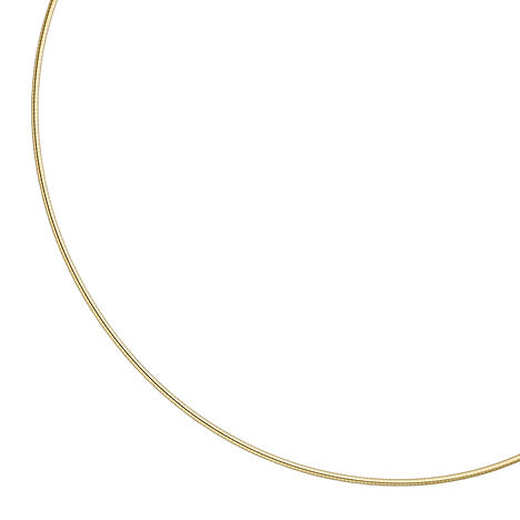 Halsreif 925 Sterling Silber gold vergoldet 1 5 mm 45 cm Kette Halskette