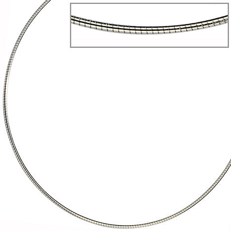 Halsreif Edelstahl 1 0 mm 42 cm Halskette Kette