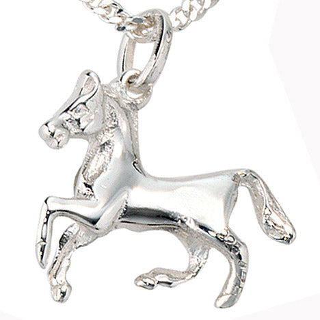 Kinder Anhänger Pferd 925 Sterling Silber Pferdeanhänger Kinderanhänger