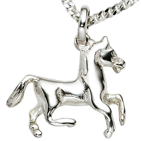 Kinder Anhänger Pferd 925 Sterling Silber Pferdeanhänger Kinderanhänger
