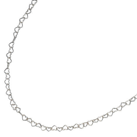 Kinder Collier Halskette aus Herzen Herzchen 925 Sterling Silber 35 cm Kette