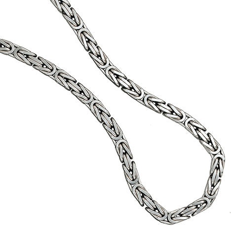 Königskette 925 Silber 7 2 mm 50 cm Karabiner Halskette Kette Silberkette