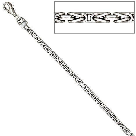 Königskette 925 Sterling Silber 3 1 mm 45 cm Halskette Kette Silberkette