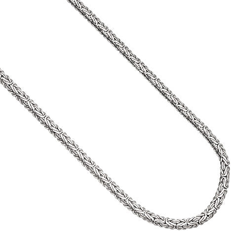 Königskette oval 925 Sterling Silber 45 cm Kette Halskette Silberkette Karabiner