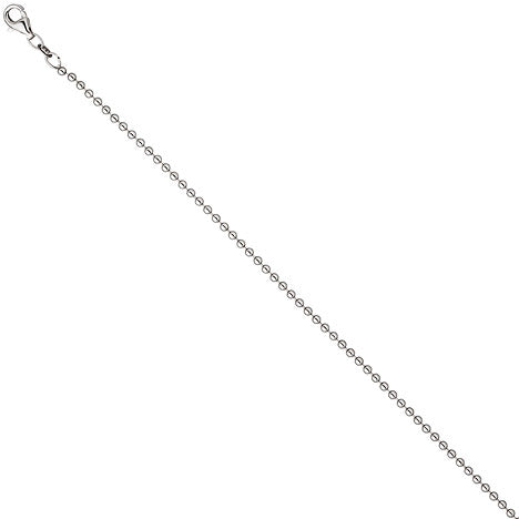 Kugelkette 925 Silber 2 0 mm 45 cm Kette Halskette Silberkette Karabiner