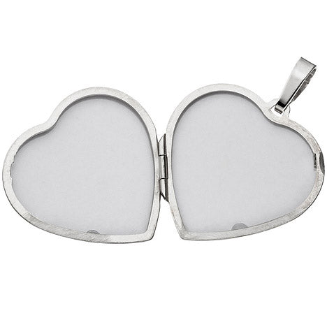 Medaillon Herz 925 Sterling Silber Perlmutt Einlage Anhänger zum Öffnen
