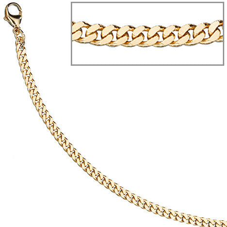 Panzerarmband 333 Gelbgold massiv 21 cm Gold Armband Goldarmband Karabiner