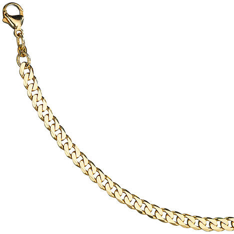 Panzerarmband 333 Gelbgold massiv 21 cm Gold Armband Goldarmband Karabiner