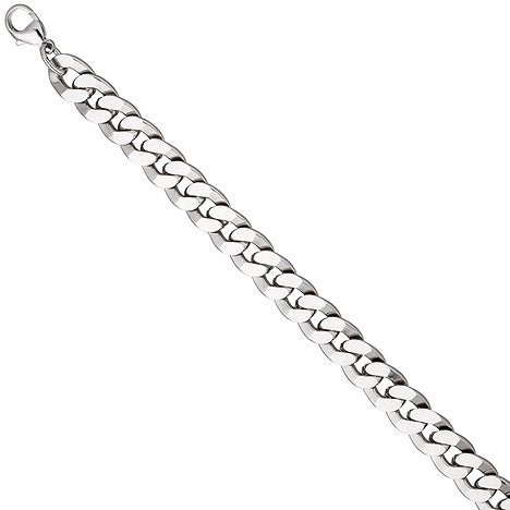 Panzerarmband 925 Sterling Silber diamantiert 23 cm Armband Silberarmband
