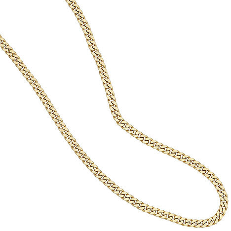 Panzerkette 333 Gelbgold massiv 3 3 mm 50 cm Gold Kette Halskette Goldkette