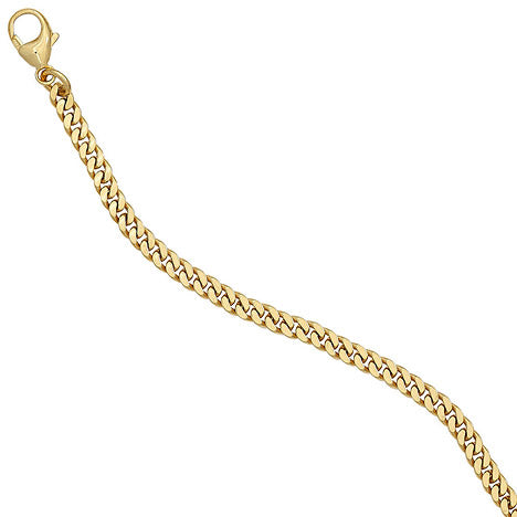 Panzerkette 333 Gelbgold massiv 3 3 mm 50 cm Gold Kette Halskette Goldkette