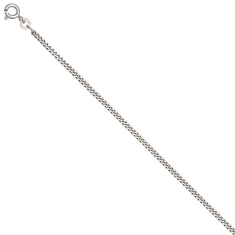 Panzerkette 333 Weißgold 2 1 mm 42 cm Gold Kette Halskette Weißgoldkette