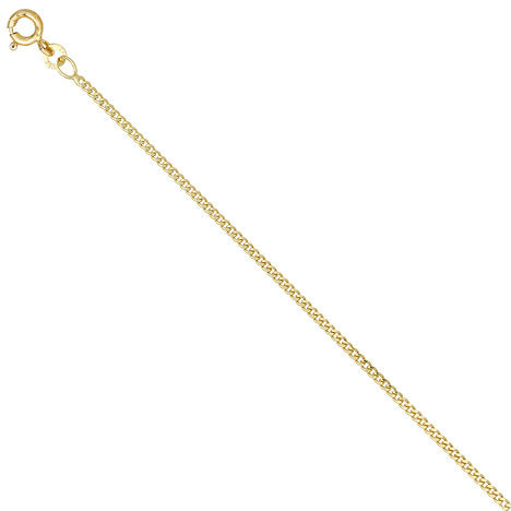 Panzerkette 585 Gelbgold 1 7 mm 40 cm Gold Kette Halskette Goldkette Federring