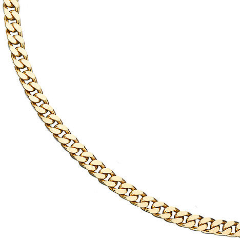 Panzerkette 585 Gelbgold massiv 5 5 mm 45 cm Gold Kette Halskette Goldkette