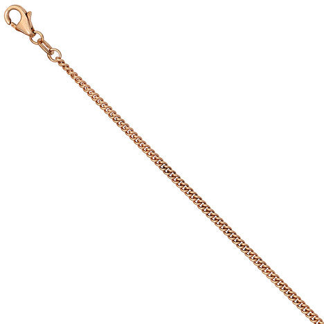 Panzerkette 585 Rotgold 2 0 mm 42 cm Gold Kette Halskette Rotgoldkette Karabiner