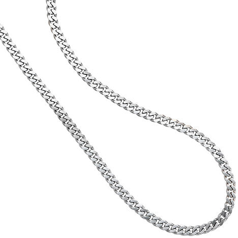 Panzerkette 585 Weißgold massiv 3 3 mm 50 cm Gold Kette Halskette Weißgoldkette