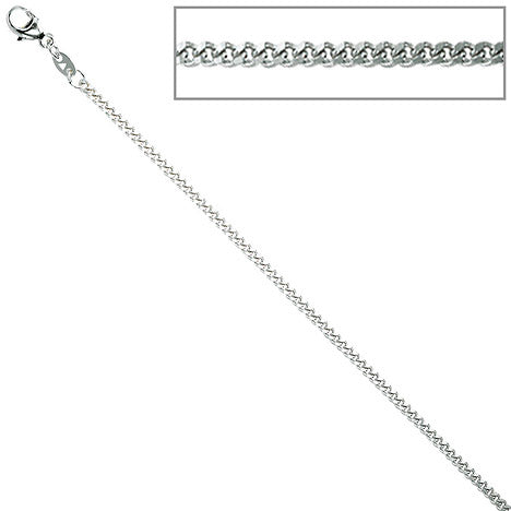 Panzerkette 925 Silber 1 7 mm 36 cm Halskette Kette Silberkette Karabiner