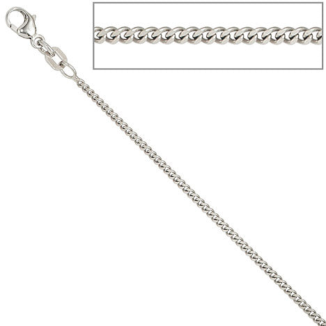 Panzerkette 925 Silber 1 7 mm 36 cm Halskette Kette Silberkette Karabiner