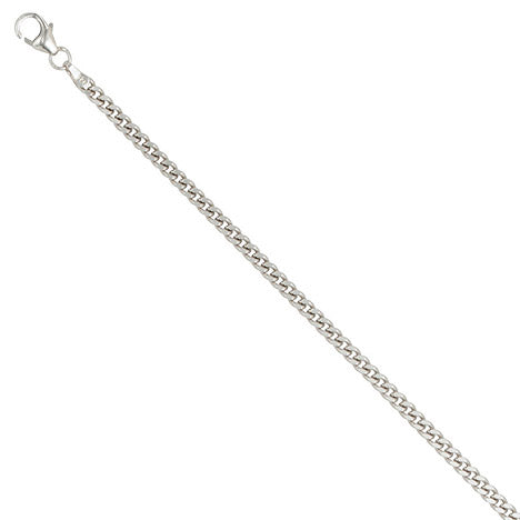 Panzerkette 925 Silber 2 5 mm 45 cm Halskette Kette Silberkette Karabiner