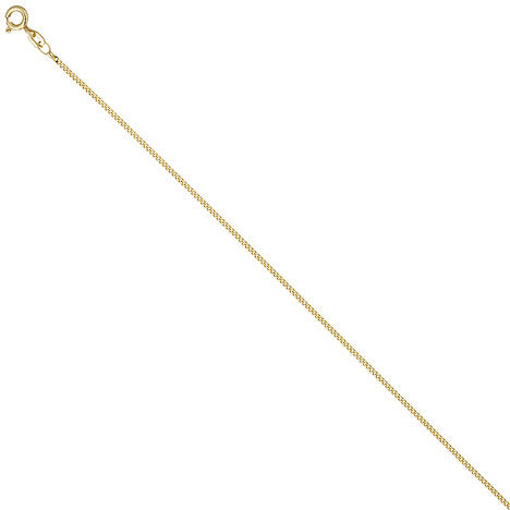 Panzerkette 925 Sterling Silber gold vergoldet 1 3 mm 50 cm Kette Halskette