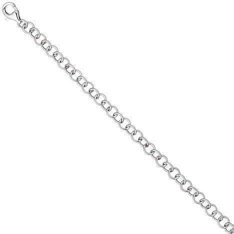 Rundankerarmband 925 Sterling Silber 19 cm Armband Silberarmband Ankerarmband