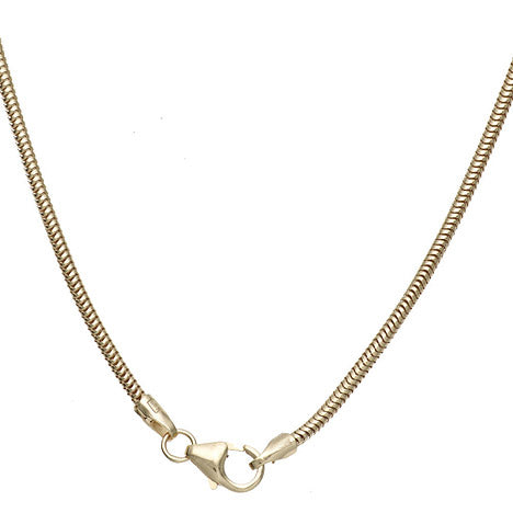 Schlangenkette 585 Gelbgold 1 6 mm 42 cm Karabiner Gold Kette Goldkette