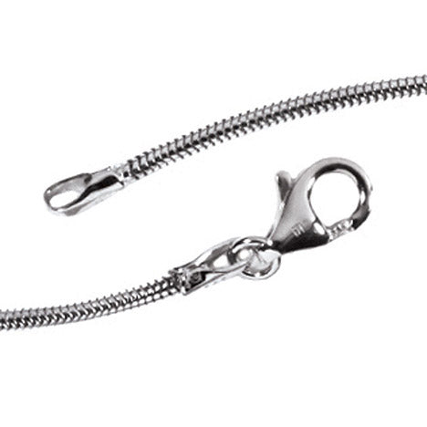 Schlangenkette 585 Weißgold 1 4 mm 38 cm Gold Kette Halskette Weißgoldkette