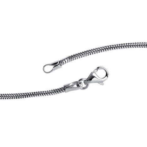 Schlangenkette 585 Weißgold 1 6 mm 42 cm Gold Kette Halskette Weißgoldkette