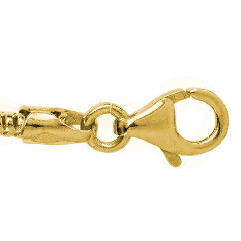 Schlangenkette aus 585 Gelbgold 1 9 mm 42 cm Gold Kette Halskette Goldkette