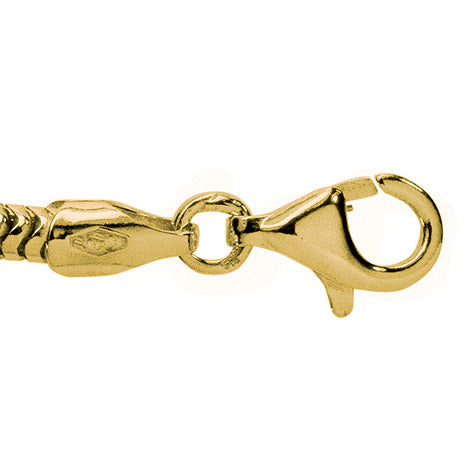 Schlangenkette aus 585 Gelbgold 2 4 mm 42 cm Gold Kette Halskette Goldkette