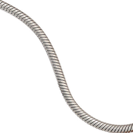 Schlangenkette Edelstahl 1 9 mm 45 cm Halskette Kette Karabiner