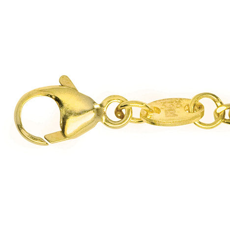 S-Panzerkette 333 Gelbgold diamantiert 1 6 mm 38 cm Gold Halskette Goldkette