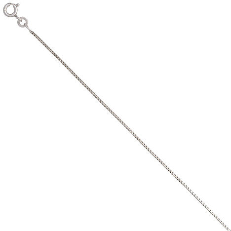 Venezianerkette 333 Weißgold 0 9 mm 38 cm Gold Kette Halskette Weißgoldkette