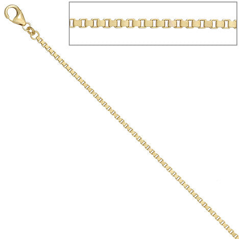 Venezianerkette 585 Gelbgold diamantiert 2 mm 60 cm Gold Kette Goldkette