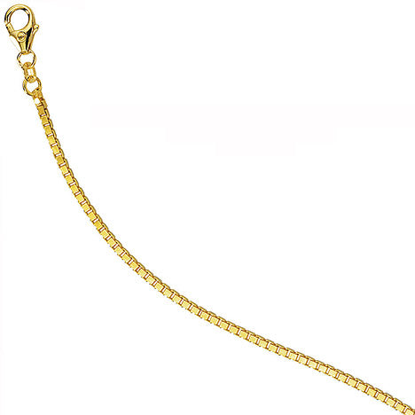 Venezianerkette 585 Gelbgold diamantiert 2 mm 60 cm Gold Kette Goldkette