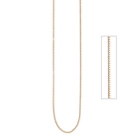Venezianerkette 925 Silber rotgold vergoldet 0 8 mm 42 cm Kette Halskette
