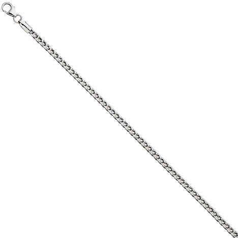 Zopfarmband 585 Gold Weißgold 19 cm Armband Goldarmband Weißgoldarmband
